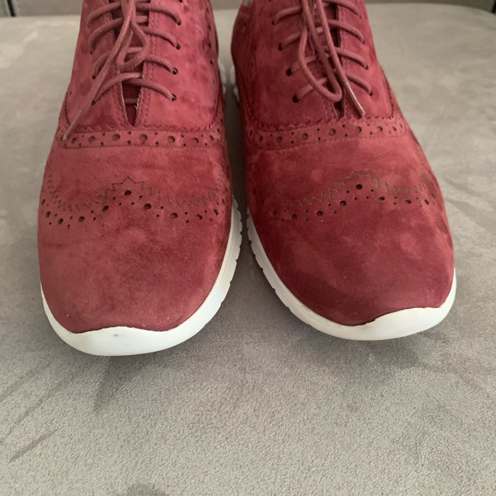 Cole Haan ZeroGrand Burgundy Wingtip Oxfords size 10 - Picture 9 of 15
